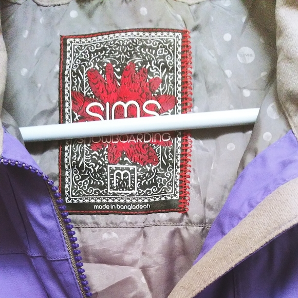 NEW Sims Purple Pull Over Light Rain Coat - Picture 4 of 7